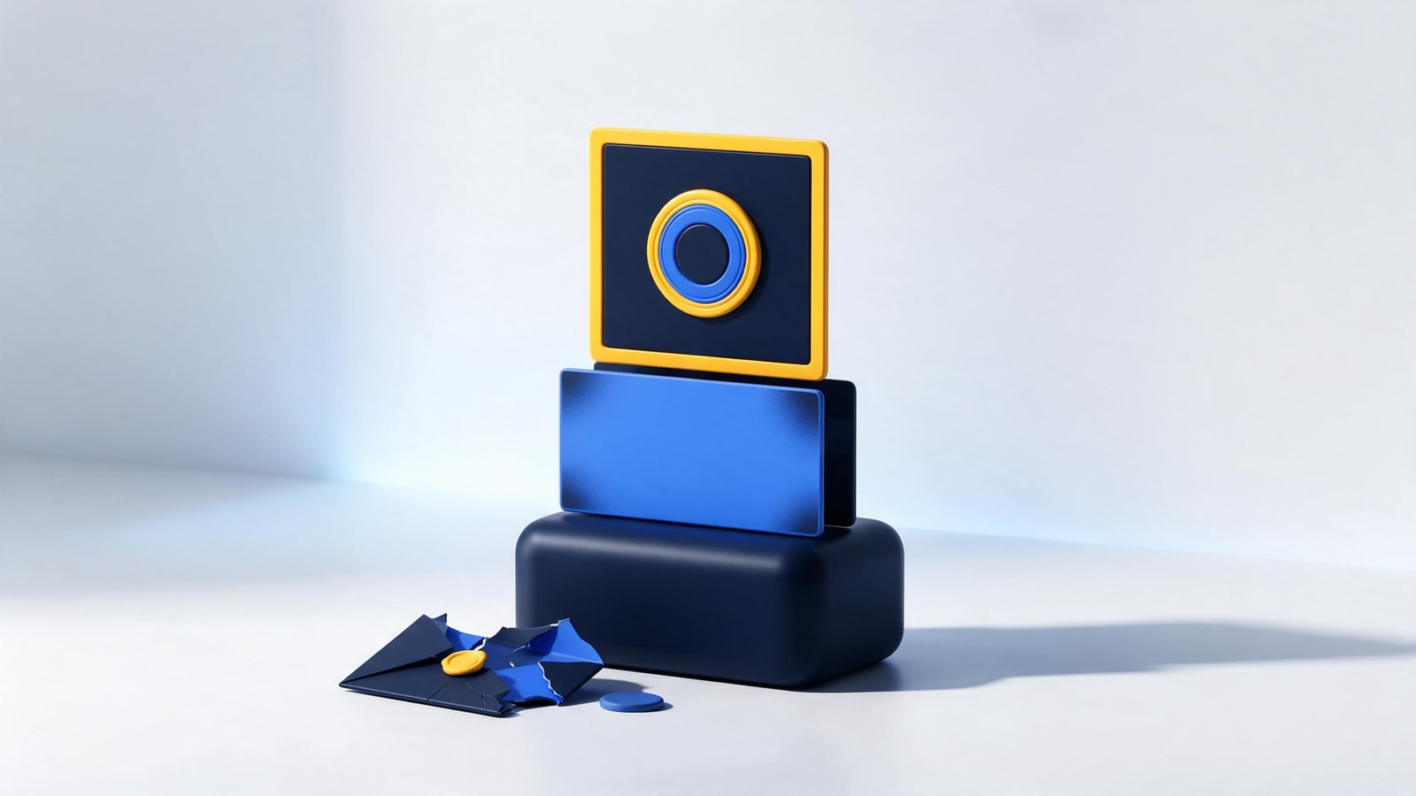Stacked monument of source file, snapshot, and certificate, proving content ownership